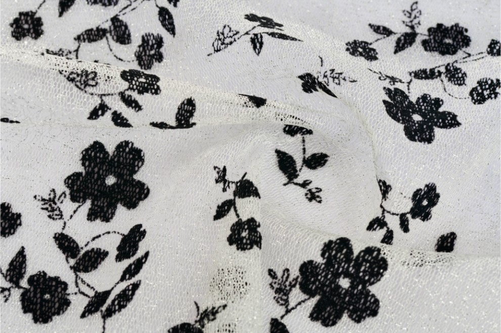 Flock Print on Tulle - 3